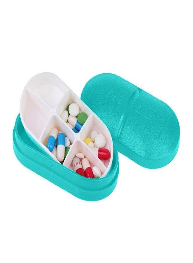 Vroxy 6 Parts Rectangle Shaped Portable Pill Box || Multipurpose Portable Pill Box || Medicine Case Medicine Tablet Holder || for Outdoor Travelling, Picnic, Time Usable Pill Box (1Pcs) - Image 4